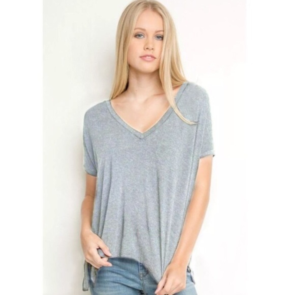 Brandy Melville Gray Sheron Top